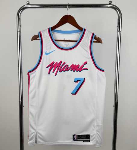 Miami Heat NBA Shirt Round-neck white ANTETOKOUNMPO 7