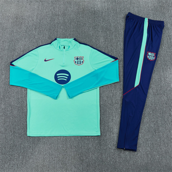 Copy Barcelona 2026/2027 1/4 zipper tracksuit Blue