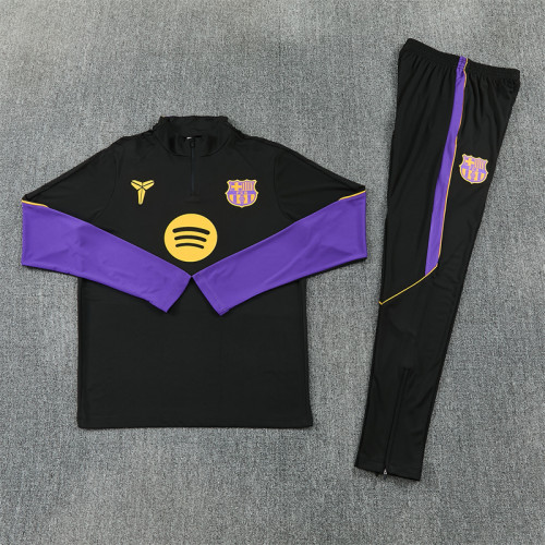 Barcelona 2026/2027 1/4 zipper tracksuit Black