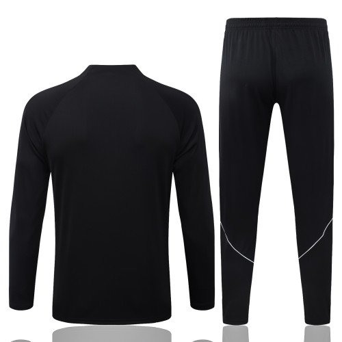 PSA 2027/2028 1/4 zipper retro tracksuit Black