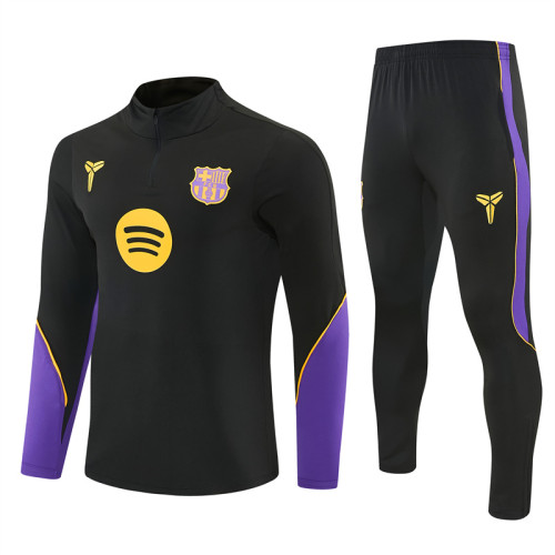 Barcelona 2026/2027 1/4 zipper tracksuit Black