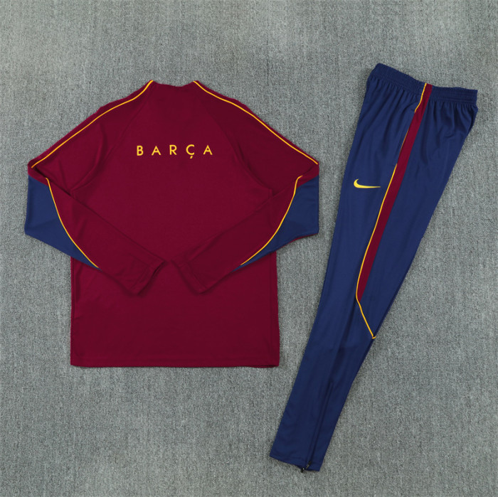 Barcelona 2026/2027 1/4 zipper tracksuit Red