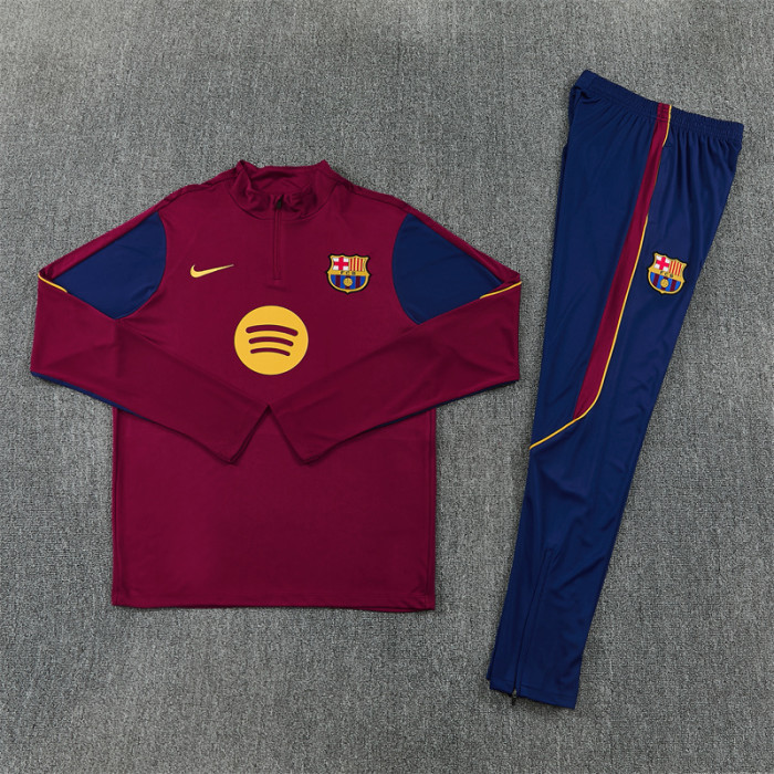 Barcelona 2026/2027 1/4 zipper tracksuit Red
