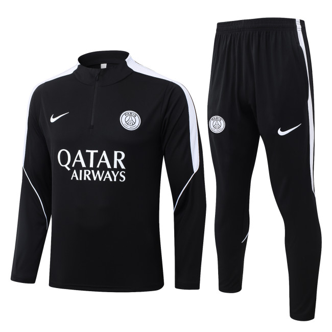 PSA 2027/2028 1/4 zipper retro tracksuit Black