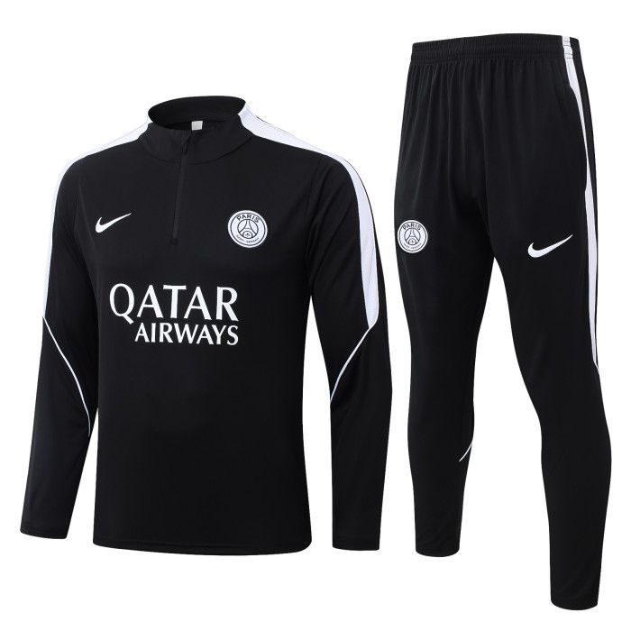 PSA 2027/2028 1/4 zipper retro tracksuit Black