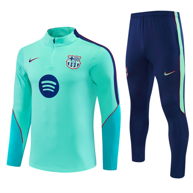 Copy Barcelona 2026/2027 1/4 zipper tracksuit Blue