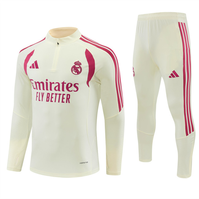 Real Madrid 2026/2027 1/4 zipper tracksuit maize-yellow