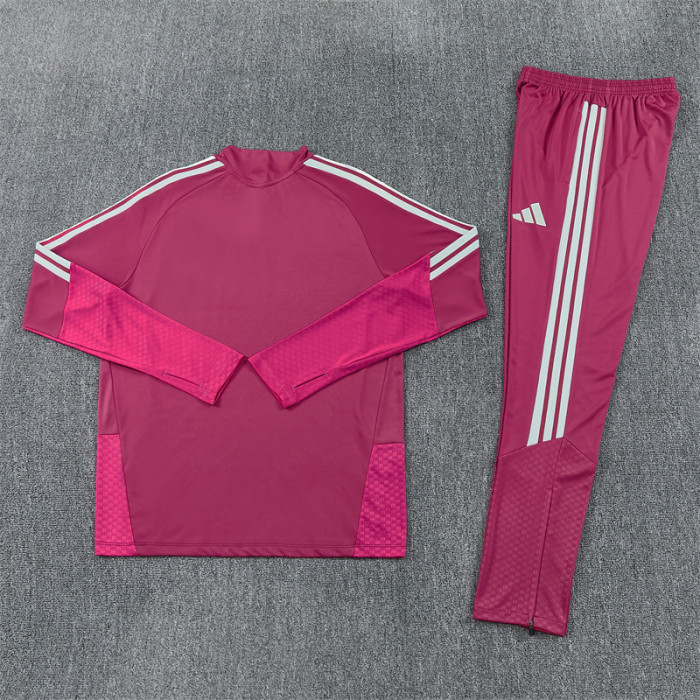 Real Madrid 2026/2027 1/4 zipper tracksuit pink&red