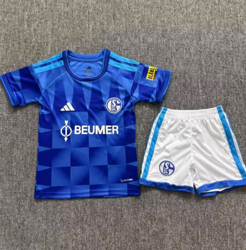 Schalke 04 2026/20276 home full set kit (Adult and Kids)