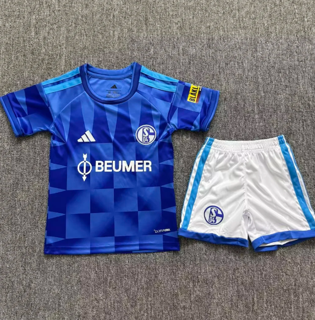 Schalke 04 2026/20276 home full set kit (Adult and Kids)