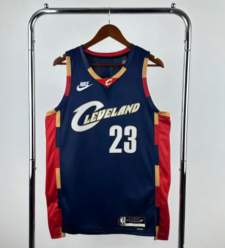 Cleveland Cavaliers NBA shirt 2026 season retro version Navy blue James 23
