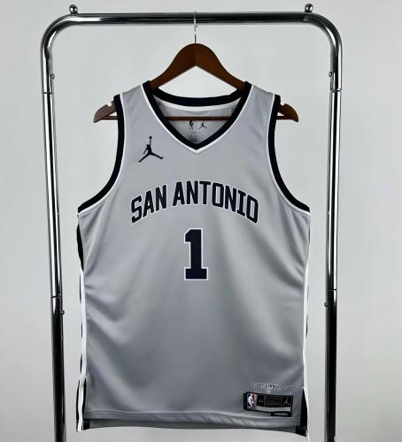 San Antonio Spurs NBA Shirt 2026 season Grey wembanyama 1