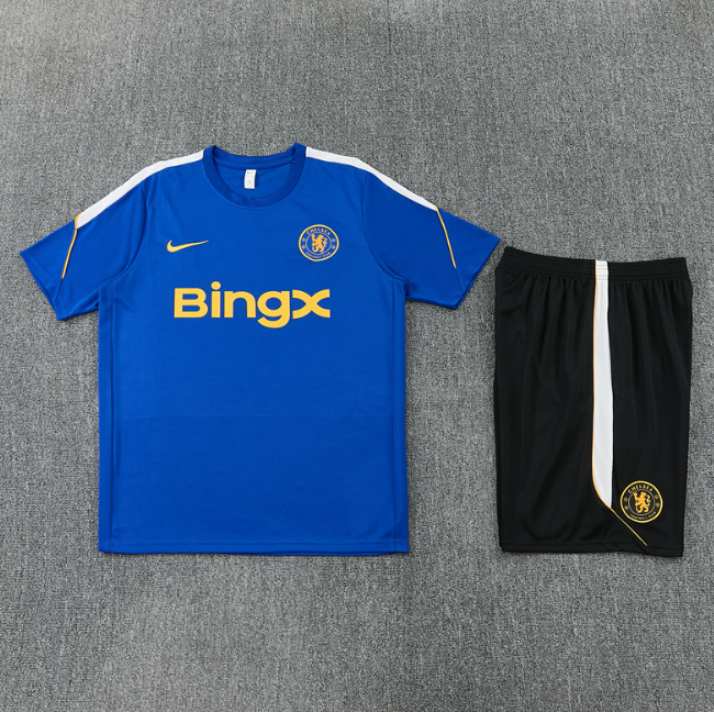 Chelsea 2026/2027 short sleeve and shorts tracksuit Blue
