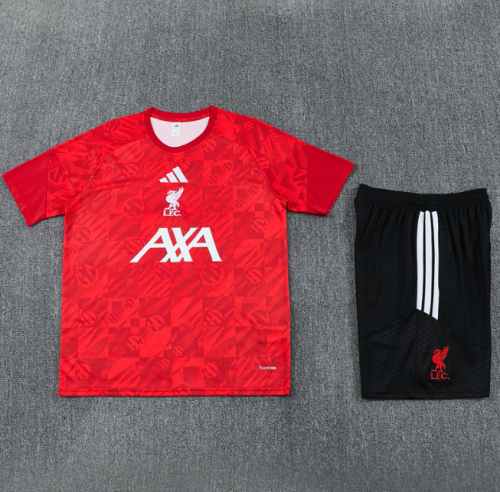 Liverpool 2026/2027 short sleeve and shorts tracksuit red
