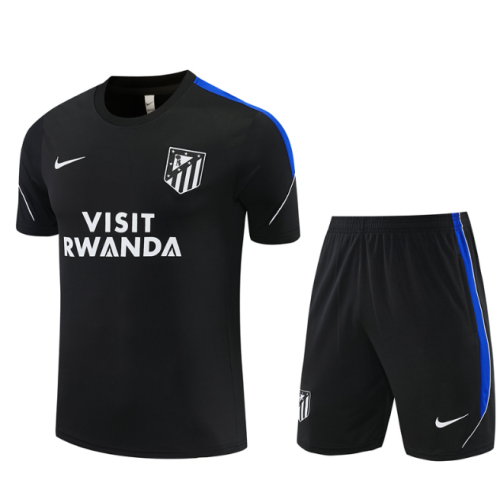 Atletico Madrid 2026/2027 short sleeve and shorts tracksuit black