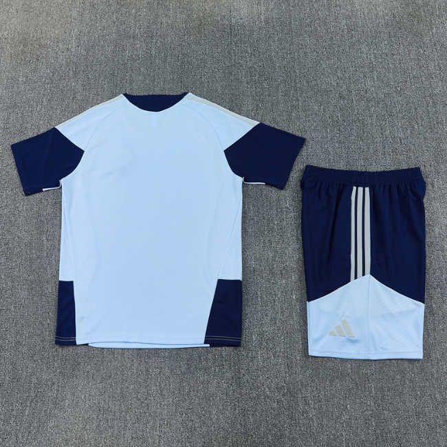 Ajax 2026/2027 short sleeve and shorts tracksuit Light Blue