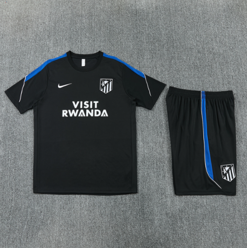 Atletico Madrid 2026/2027 short sleeve and shorts tracksuit black