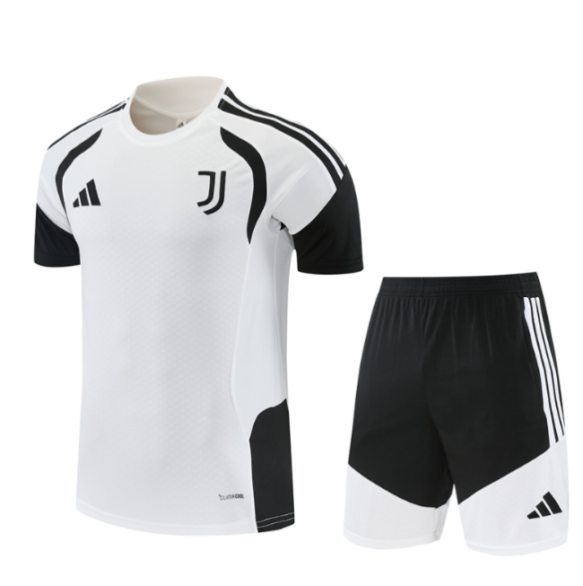 Javentus 2026/2027 short sleeve and shorts tracksuit white