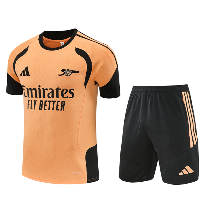 Arsenal 2026/2027 short sleeve and shorts tracksuit orange