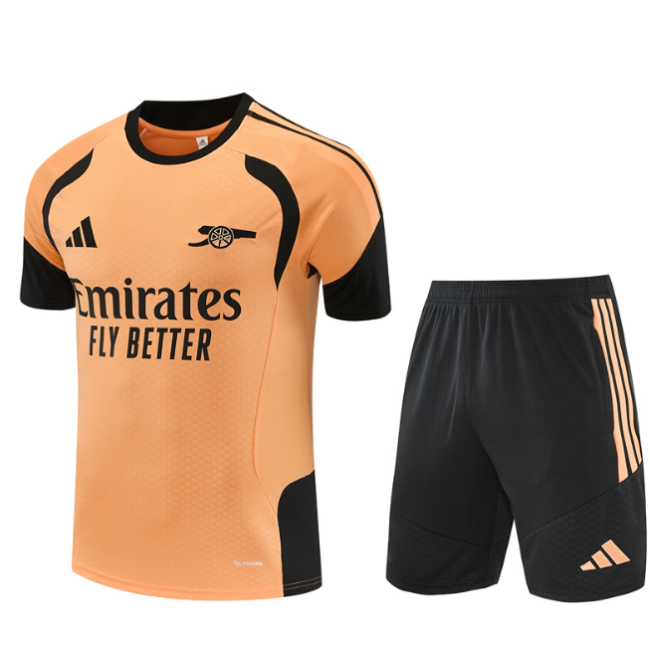 Arsenal 2026/2027 short sleeve and shorts tracksuit orange