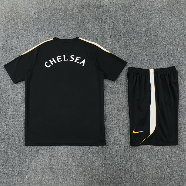 Chelsea 2026/2027 short sleeve and shorts tracksuit black