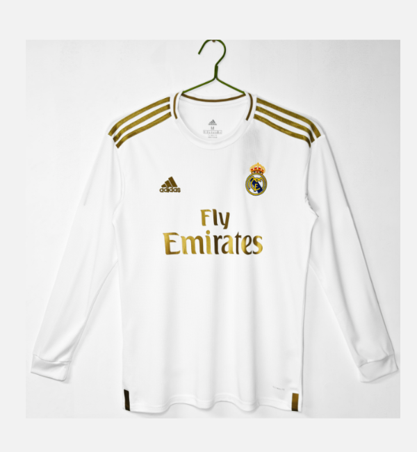 Real Madrid 2019/2020 home retro shirt (long sleeve)
