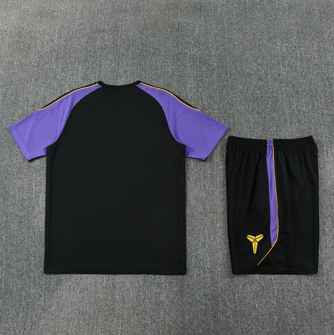 Barcelona 2026/2027 short sleeve and shorts tracksuit black