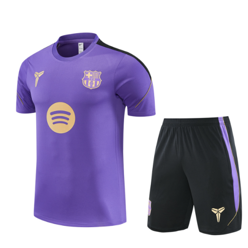Barcelona 2026/2027 short sleeve and shorts tracksuit Purple