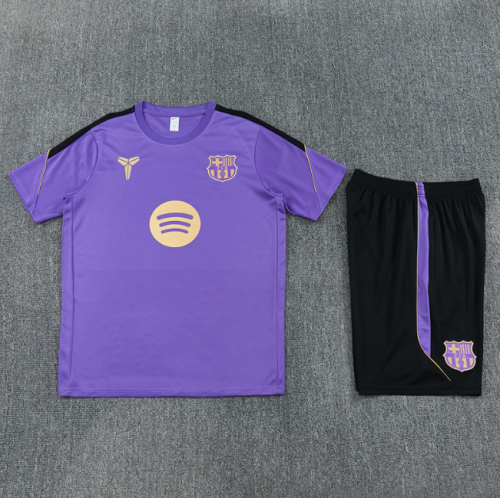 Barcelona 2026/2027 short sleeve and shorts tracksuit Purple