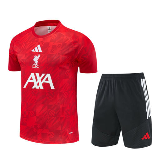 Liverpool 2026/2027 short sleeve and shorts tracksuit red