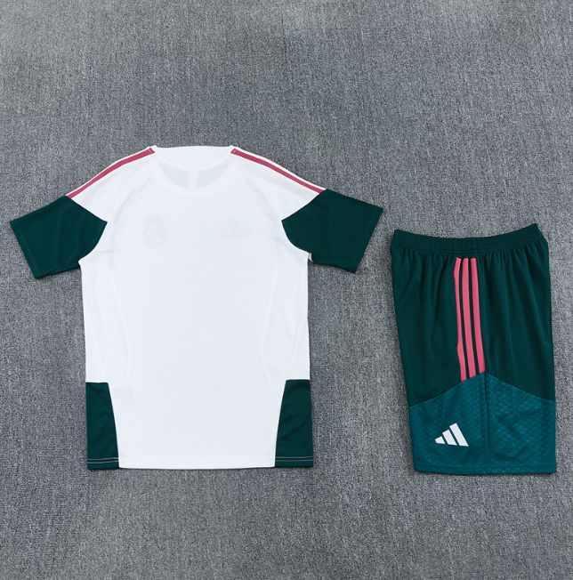 Real Madrid 2026/2027 short sleeve and shorts tracksuit white