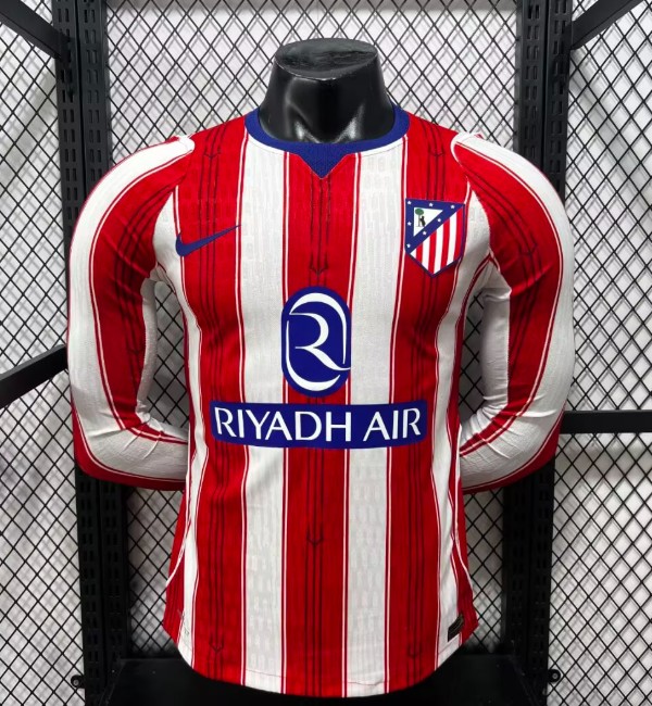 Atletico Madrid 2026/2027 home shirt player version (long sleeve)