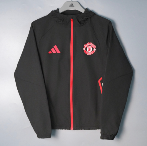 Manchester Unitde 26/27 windbreaker coat Black