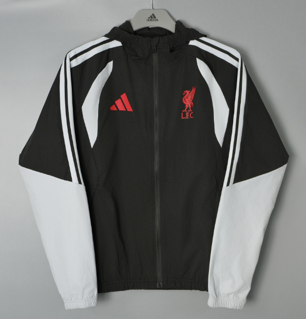 Liverpool 26/27 windbreaker coat Black&white