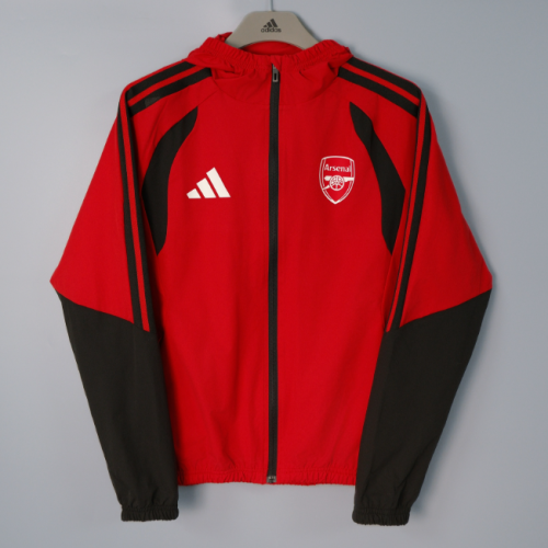 Arsenal 26/27 windbreaker coat Red&Black
