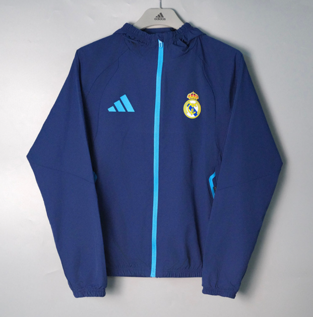 Real Madrid 26/27 windbreaker coat Royal Blue