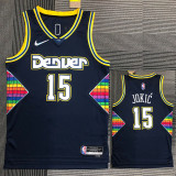 21-22 Nuggets JOKIC #15 Royal blue City Edition Top Quality Hot Pressing NBA Jersey