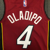21-22 Heat OLADIPO #4 Red 75th Anniversary Trapeze Edition Top Quality Hot Pressing NBA Jersey