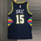 21-22 Nuggets JOKIC #15 Royal blue City Edition Top Quality Hot Pressing NBA Jersey