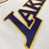 21-22 Lakers KUZMA #0 White 75th Anniversary Top Quality Hot Pressing NBA Jersey