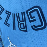 21-22 Grizzlies MORANT #12 Blue Trapeze Edition Top Quality Hot Pressing NBA Jersey