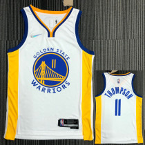 21-22 Warriors THOMPSON #11 White 75th Anniversary Top Quality Hot Pressing NBA Jersey