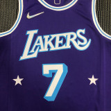 21-22 Lakers ANTHONY #7 Purple City Edition Top Quality Hot Pressing NBA Jersey