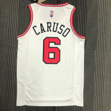 21-22 Bulls CARUDO #6 White 75th Anniversary Top Quality Hot Pressing NBA Jersey