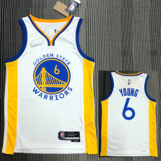 21-22 Warriors YOUNG #6 White 75th Anniversary Top Quality Hot Pressing NBA Jersey