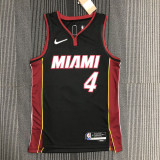 21-22 Heat OLADIPO #4 Black 75th Anniversary Top Quality Hot Pressing NBA Jersey