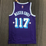 21-22 Lakers MASTER CHIEF #117 Purple City Edition Top Quality Hot Pressing NBA Jersey (X-BOX联名款)