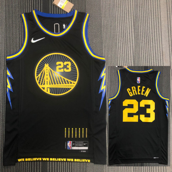 21-22 Warriors GREEN #23 Black City Edition Top Quality Hot Pressing NBA Jersey