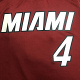 21-22 Heat OLADIPO #4 Red 75th Anniversary Trapeze Edition Top Quality Hot Pressing NBA Jersey