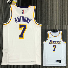 21-22 Lakers ANTHONY #7 White 75th Anniversary Top Quality Hot Pressing NBA Jersey